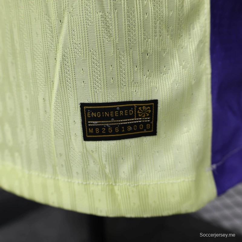 قميص أخضر فاتح اللون الأخضر الفاتح إصدار 25/26 إصدار لاعب برشلونة للذكرى 125 للذكرى السنوية الخاصة