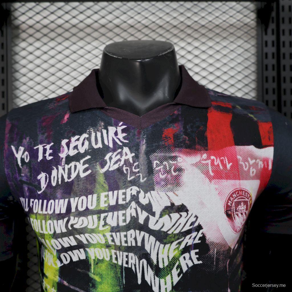 2025/26 نسخة اللاعب 2025/26 قميص مانشستر سيتي باللون الأسود إصدار خاص بالألوان السوداء