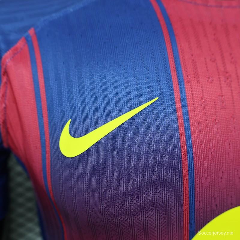 نسخة اللاعب 25/26 قميص برشلونة الأساسي 25/26