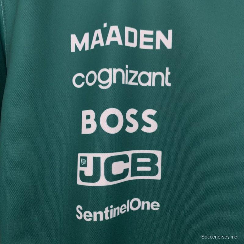 تي شيرت أستون مارتن آرامكو 2025 فورمولا 1 فورمولا 1 أخضر #14