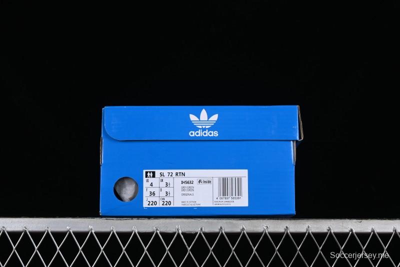 Adidas Originals SL 72 Retro Running Shoes with Ecotex Tongue and EVA Midsole - IH5632