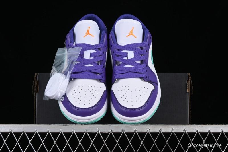 Nike Air Jordan 1 Low AJ1 Charlotte Hornets Lifestyle Casual Sneakers - HJ9013-550