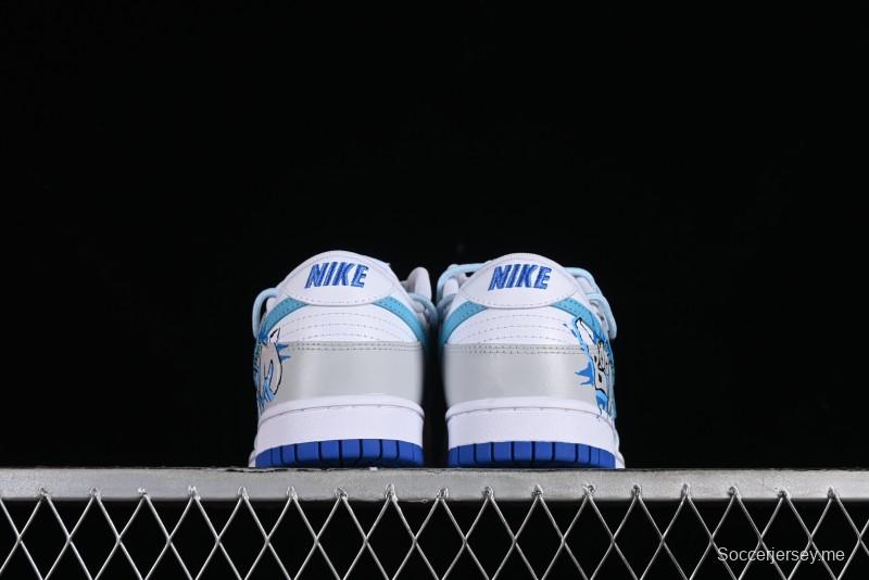 Nike Dunk Low Graffiti Deconstructed Style Casual Diary Gradient Splatter Letter SB Strap Low-Top Skate Shoes - DV0831-104