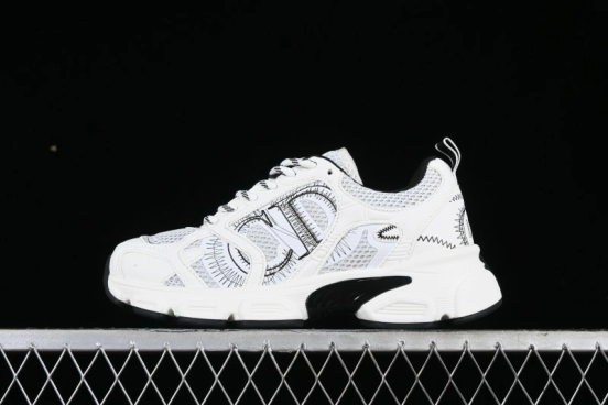 Dior Chrono Round Toe Lace-Up Lifestyle Casual Running Shoes - 59K GREY
