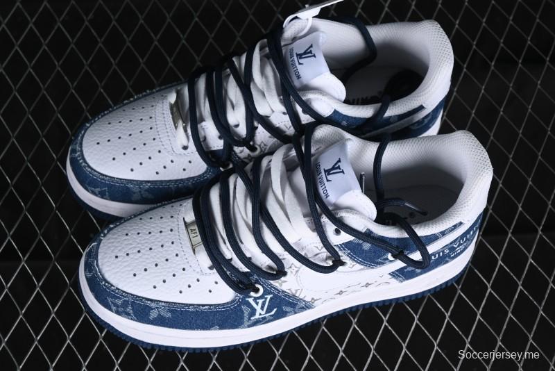 Nike Air Force 1 Low Custom Strap Casual Sneakers with Full-Length Air Cushion - ZH0316-021