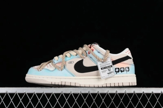 Nike Dunk Low Sky City Dopamine Gradient Sashiko Stitch Hemp Rope SB Low-top Casual Sneakers - DV0834-100