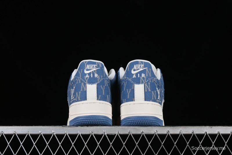 Nike Air Force 1 '07 Low LV Collaboration - Denim Double Swoosh Low-Top Casual Sneakers - HD1968-028