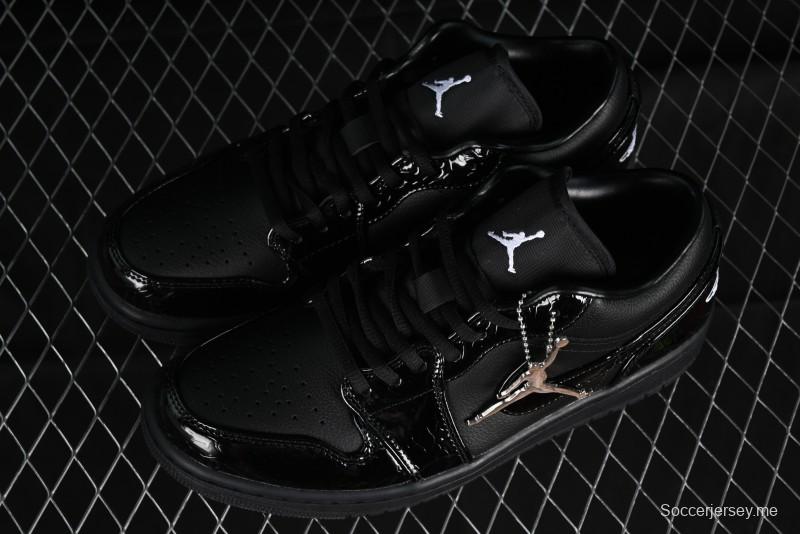 Nike Air Jordan 1 Low "Black Croc" Casual Sneakers - HJ7743-010