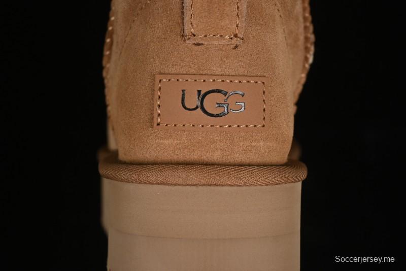 UGG Classic Ultra Mini Platform 3CM Wool Short Boots with TREADLITE Outsole - 1135092