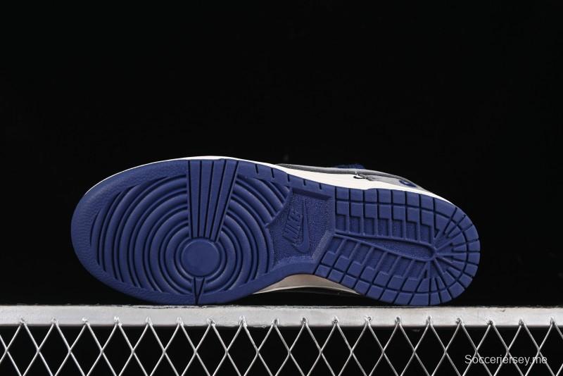 Nike SB Dunk Low BAPE Collaboration - Strap Multi-Color Grey Swoosh Anniversary Custom Low-Top Casual Sneakers - SJ2068-278