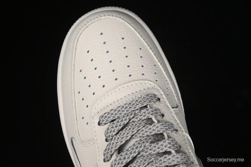 Nike Air Force 1 '07 Low QR Code Light Grey Starry Casual Sneakers - CU1836-963