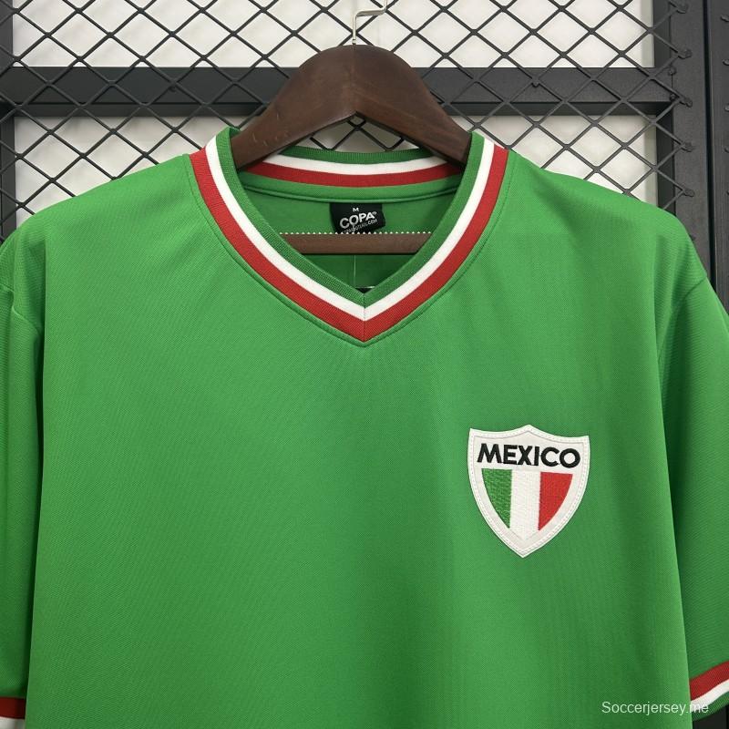 قميص المنتخب المكسيكي القديم 1970 ريترو مكسيكو هوم جيرسي