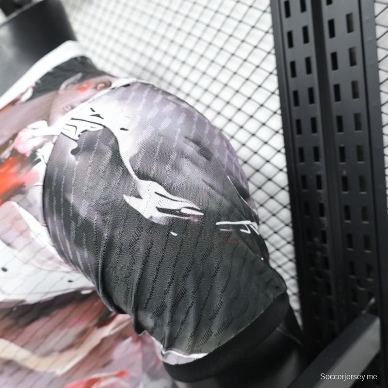 نسخة اللاعب 2025 منتخب اليابان 2025 قميص منتخب اليابان أسود اللون مع قميص بتصميم ون بيس جير 5 لوفي