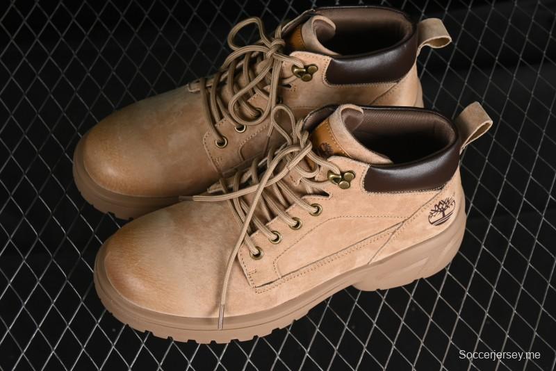 Timberland Outdoor Mid-Top Casual Martin Boots with Premium Suede Leather and Anti-Odor Insole - TB10059SAND