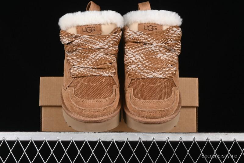 UGG Classic Ultra Mini Mel Dual-Color Lace-Up Low-Top Casual Shoes - 1144032