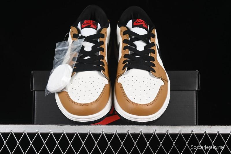 Nike Air Jordan 1 Low OG AJ1 Black Brown Low-Top Lifestyle Basketball Shoes - CZ0790-107