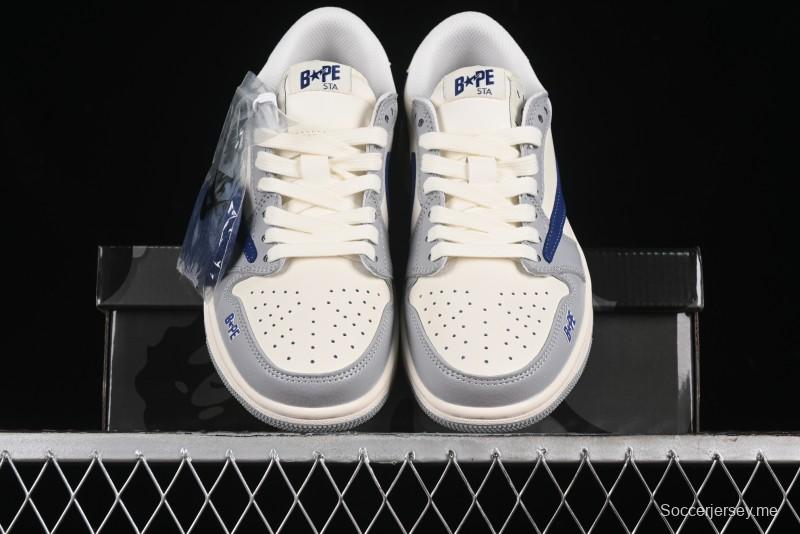 Nike Travis Scott x Fragment Design x Air Jordan 1 Low OG SP AJ1 Bape Collaboration - LJ5188-021