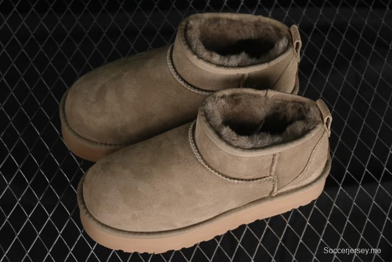 UGG Classic Ultra Mini Platform 3CM Short Boots with Genuine Shearling - 1135092