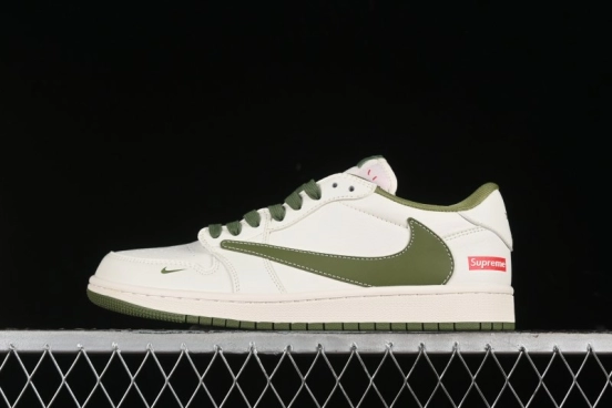 Nike Travis Scott x Fragment Design x Air Jordan 1 Low OG SP AJ1 Supreme Collaboration - XZ1168-002