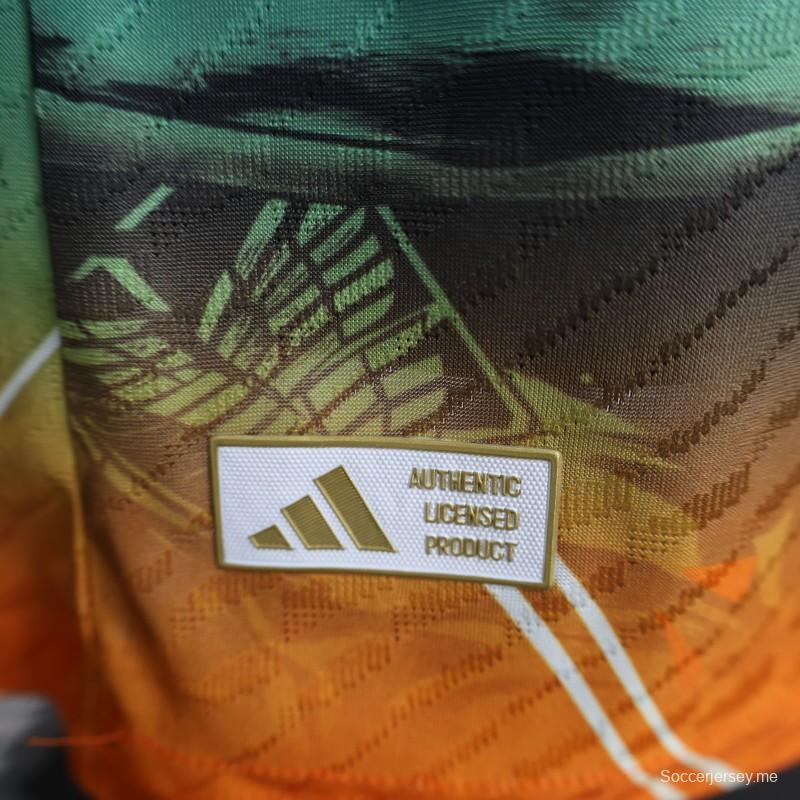 إصدار اللاعب 2025 قميص محارب الأنيمي الياباني باللون الأزرق المخملي مع قميص محارب الأنيمي