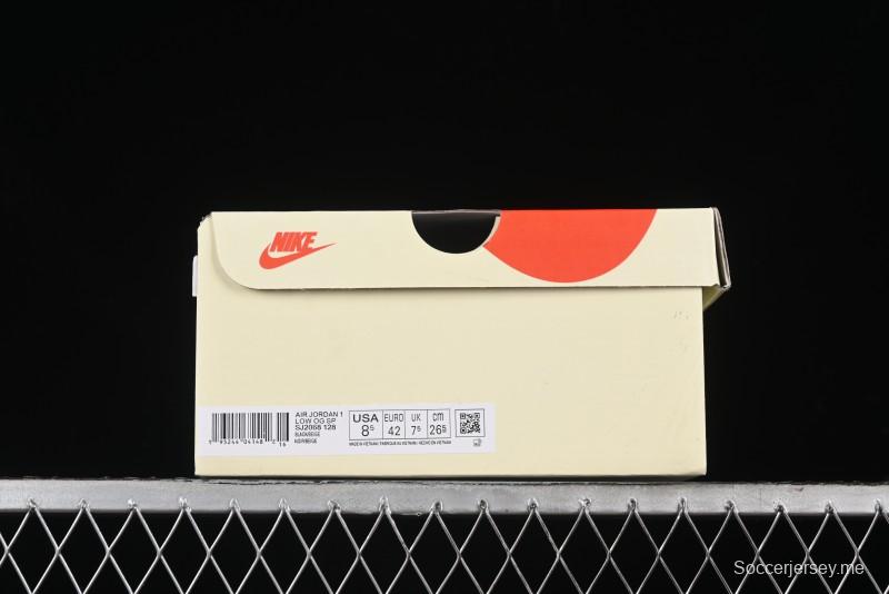 Nike Travis Scott x Fragment Design x Air Jordan 1 Low OG SP Sneakers - SJ2068-128