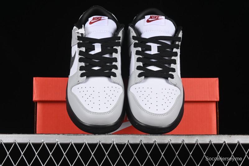 Nike Dunk Low "Glitter Swoosh" Light Silver SB Low-Top Casual Skate Shoes - HQ3462-191