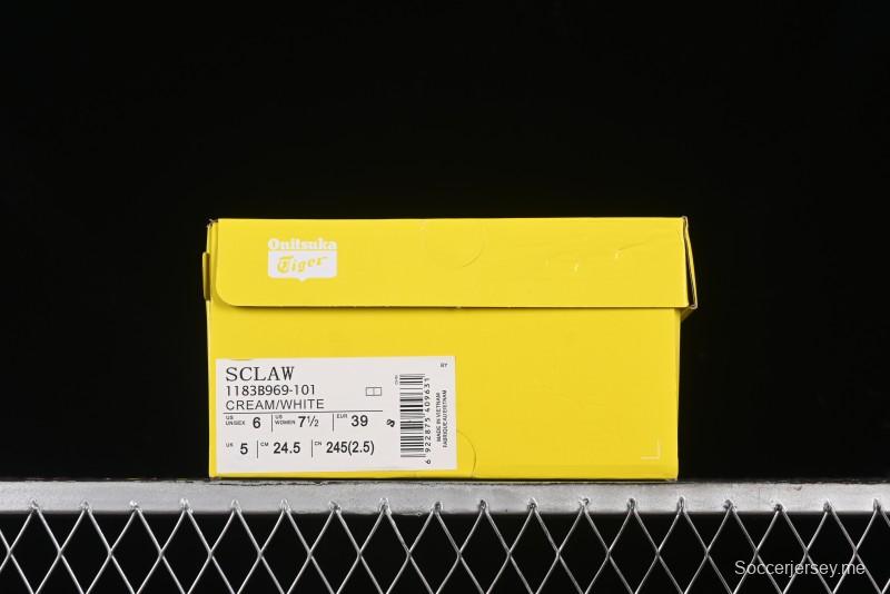 Onitsuka Tiger Sclaw Low-Top Lifestyle Casual Shoes with Comfortable Slip-Resistant Durable Design - 1183B969-101