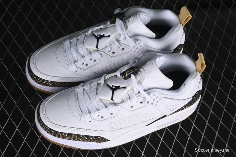 Nike Jordan Spizike Low Casual Shoes with Cracked Leather Design - HJ9019-100