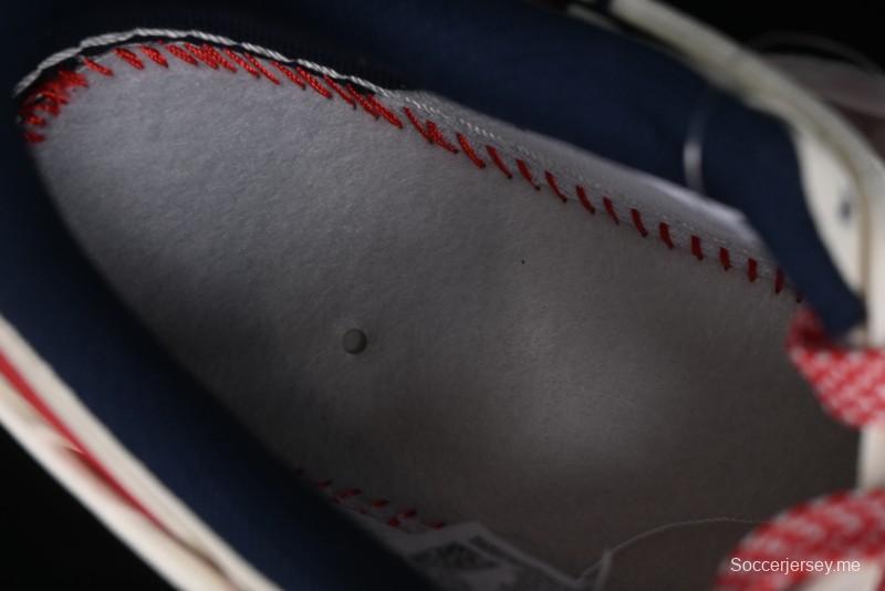 Nike Air Force 1 '07 Low Stussy Collaboration - Off White Red Lace-Up Low-Top Casual Sneakers - SJ1198-300