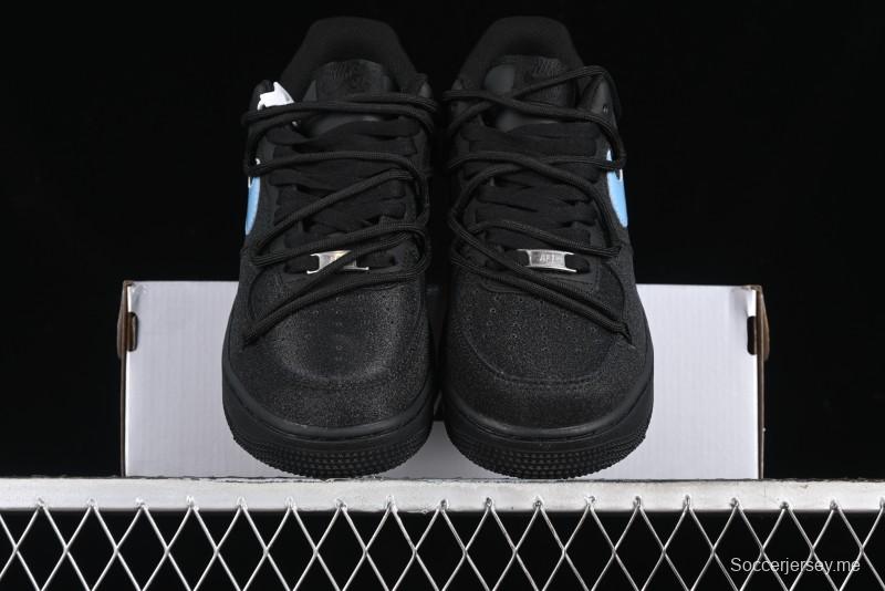 Nike Air Force 1 '07 Low Cleanfit Custom Official Bestseller Black Blue Starry Sky Full Diamond Casual Sneakers - ZH0316-042