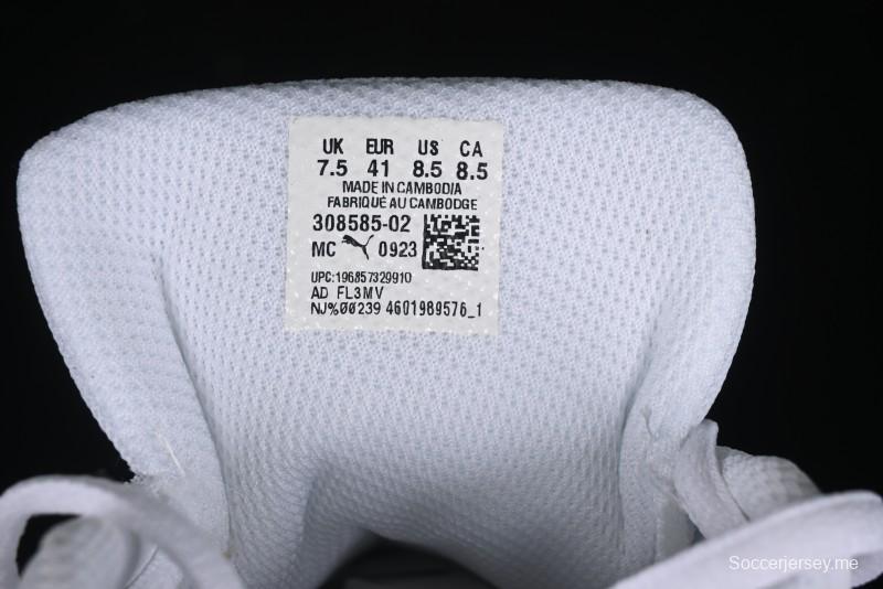 Puma Sparco Future Round Toe Lace-Up Leather Fabric Low-Top Lifestyle Casual Shoes - 308585-02