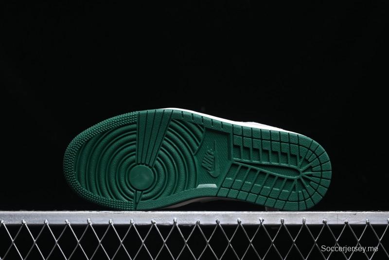 Nike Air Jordan 1 Low AJ1 Bape Collaboration - Full Pig Eight Green Grey Retro Basketball Shoes - DM9188-009