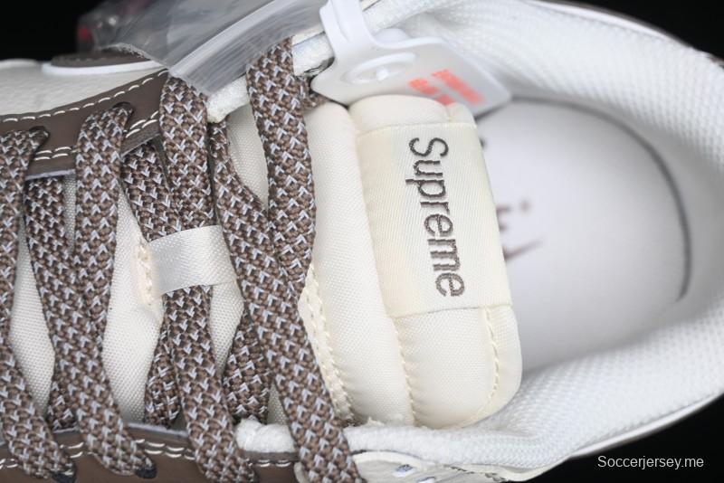 Nike SB Dunk Low Stone Island Supreme Collaboration - Beige Brown Sole Anniversary High-End Custom Low-Top Casual Sneakers - BB9866-008