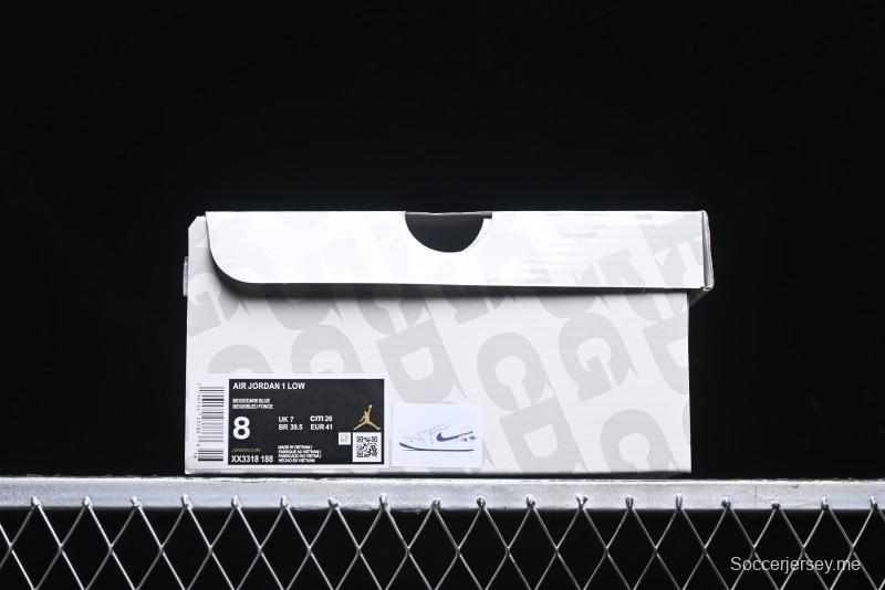 Nike Air Jordan 1 Low Supreme x The North Face Retro Basketball Shoes - XX3318-188