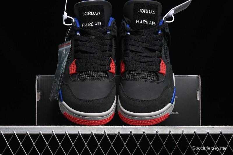 Nike Air Jordan 4 Retro Sneakers in Black, Blue and Neutral Grey - FV5029-003