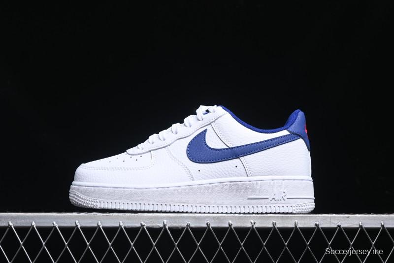 Nike Air Force 1 '07 Low Top Leather Casual Sneakers with Full-Length Air Cushion - CT3839-101