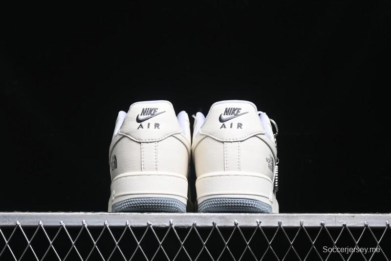 Nike Air Force 1 '07 Low The North Face Collaboration - Beige Grey Sole Low-Top Casual Sneakers - DF0188-014