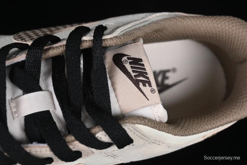 Nike SB Dunk Low Dior Collaboration Cream Coffee Floral Swoosh Anniversary Custom Low-Top Casual Sneakers - DJ2024-097