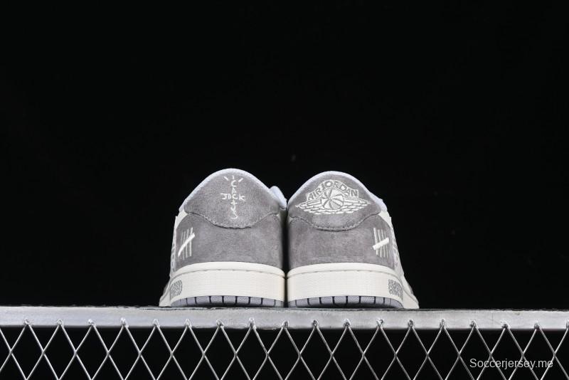 Nike Travis Scott x Fragment Design x Air Jordan 1 Low OG SP AJ1 Retro Casual Sneakers - DM7866-048