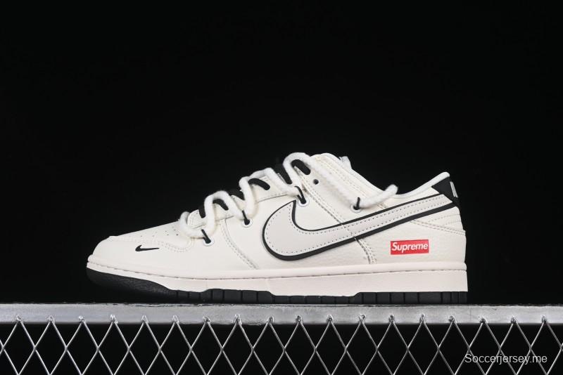 Nike SB Dunk Low Supreme Collaboration Anniversary High-End Custom Low-Top Casual Sneakers - YX5066-259