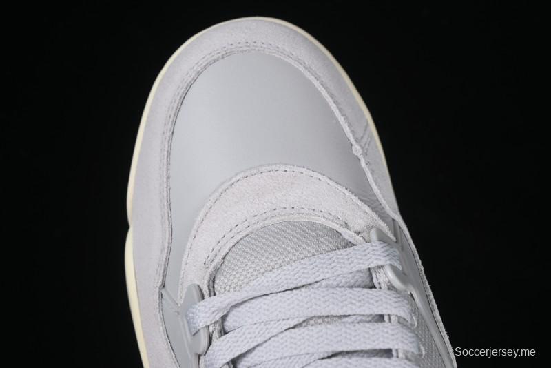 Nike Air Jordan 4 Remastered Sneakers with Textile Mesh Leather and Suede Upper - FQ7940-001