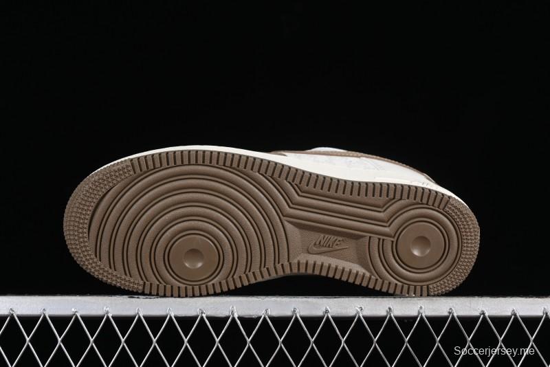 Nike Air Force 1 '07 Low BAPE Collaboration - Light Green Pigskin Low-Top Casual Sneakers - BA8806-225