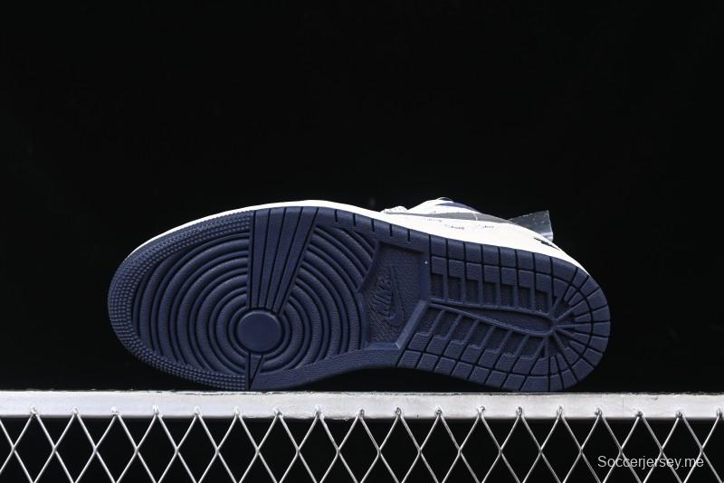 Nike Air Jordan 1 Low Stussy Collaboration - Grey Swoosh Retro Basketball Shoes - XS6086-001