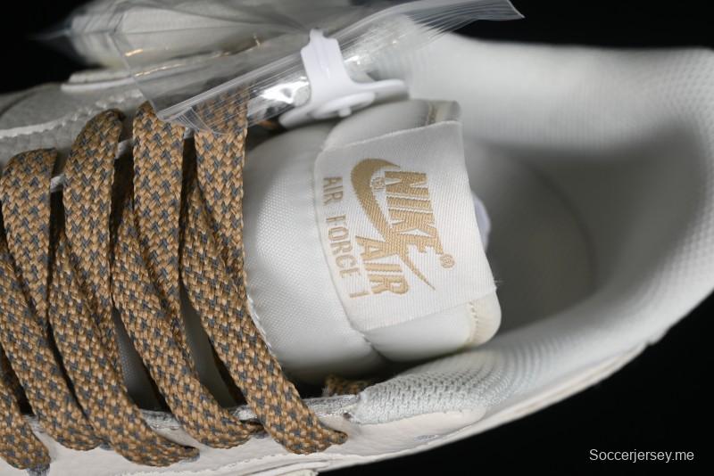 Nike Air Force 1 '07 Low Classic Khaki Mini Swoosh Starry Sky Low-Top Casual Sneakers - MJ0319-027