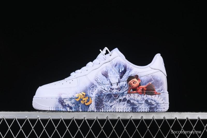 Nike Air Force 1 '07 Low Casual Sneakers with All-sole Air Cushion - DD8959-100