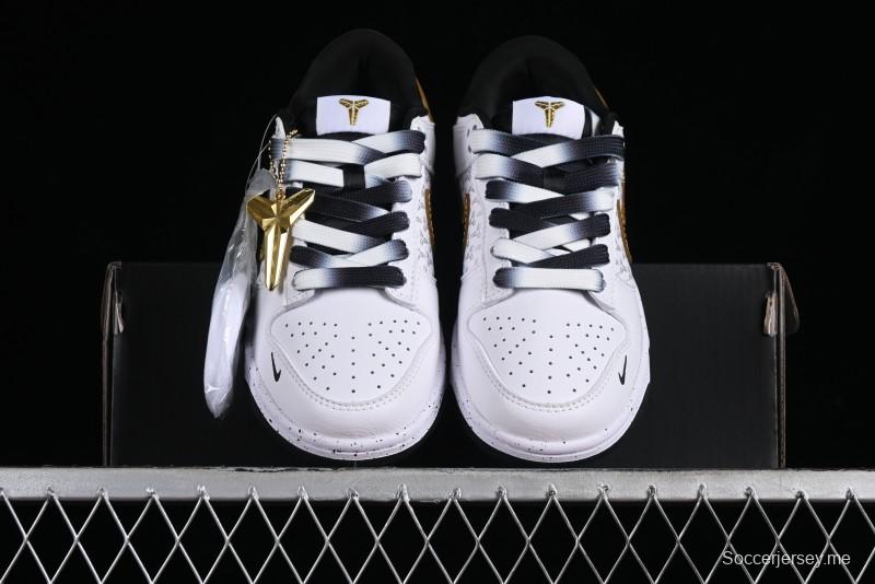 Nike SB Dunk Low Kobe Series - White Gold Anniversary High-End Custom Low-Top Casual Sneakers - FC1688-193