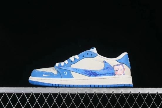 Nike Travis Scott x Fragment Design x Air Jordan 1 Low OG SP AJ1 Casual Sneakers - XS2025-066