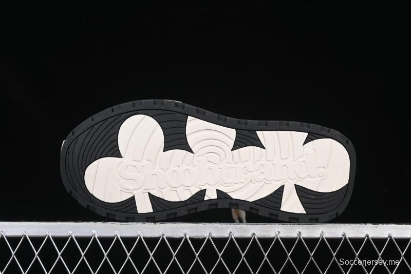 Shoot Brand Resonance Black Plum Retro Comfort Leather Anti-Slip Elevated Low-Top Casual Skate Shoes - AJD4