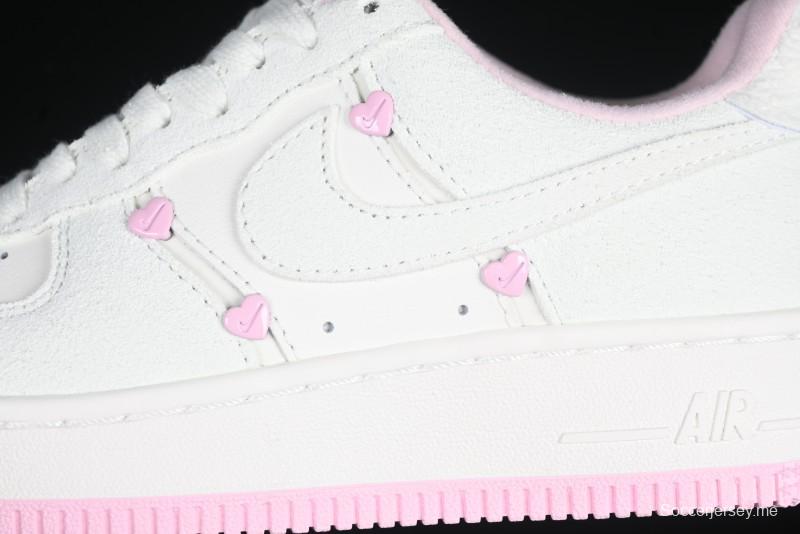 Nike Air Force 1 '07 Low Valentine's Day Limited Casual Sneakers with Full-Length Air Cushion - HV5992-111