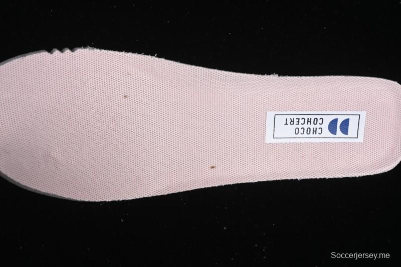 Choco Concert Leather Round Square Asymmetrical Fashion Sneakers White Pink - AJE5